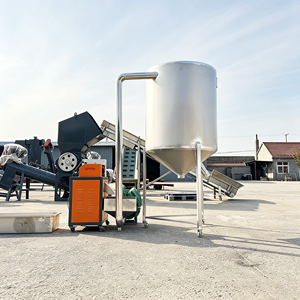 For Plastic Pallet Scrap Regeneration Centrifugal Dewatering Waste Shredder Reprocess Pre-Processing Machine Matching Unit - Product Image 2
