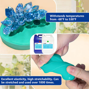 1 ליטר העור בטוח רך ecofriendly רך גמיש מייצר שתי צבע פלטינה לריפוי סיליקון נוזלי - Product Image 2