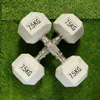 Ensemble d'haltères réglables en fonte de 25 kg/55 lb, poids libres de grande taille, haltères de fitness, paire pour la maison, forme hexagonale, revêtement en caoutchouc personnalisé