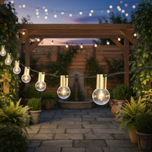 Guirnalda <span class=keywords><strong>de</strong></span> Luces Decorativas para Fiestas, Bodas y Exteriores, 25 Pies, 50 Pies, 100 Pies, 2700K, G40, E12, Luces <span class=keywords><strong>de</strong></span> Hadas - Product Image 2