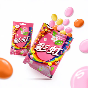 Caramelos Masticables Surtidos de Varios <span class=keywords><strong>Sabores</strong></span>, Recubiertos de Azúcar, Coloridos, en Paquete Individual, Dulces de Frutas para Fiestas Infantiles, Venta al por Mayor, 40g - Product Image 4