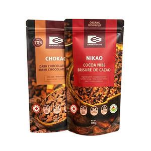 Matte Aluminum Foil <b>Pouches</b> Custom Logo Organic Food Stand Up <b>Pouches</b> For Cocoa Products Packaging - Product Image 5