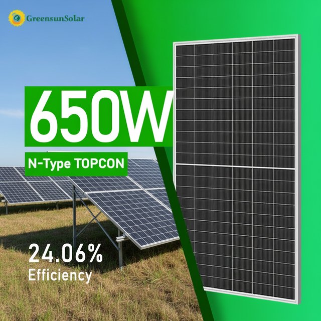 Hot Selling Photovoltaic Panels 625W 630W 640W 650W Bifacial Mono Solar Panels Home Use