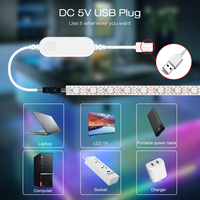 Contrôleur LED ultra mini GLEDOPTO WLED ESP32 ESP8266, multicolore RGB, adressable par circuit intégré, pour table, ordinateur, rétroéclairage TV, WiFi, 15W