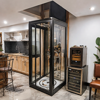 Ascenseur compact pour villa, mini-ascenseur résidentiel 2 étages, prix de l'ascenseur domestique pour 2 à 5 personnes, Elevadores Para Personas