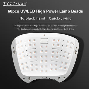 <span class=keywords><strong>Lampe</strong></span> à ongles <span class=keywords><strong>UV</strong></span> <span class=keywords><strong>LED</strong></span> professionnelle ZYZC 180W Haute puissance Portable Rechargeable Amovible Plastique Solide Rectangulaire Salon Utilisation à domicile - Product Image 5