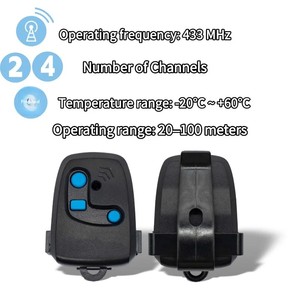 Telecomando per Cancello PECCININ, Apriporta Garage 433,92 MHz, Trasmettitore a Codice Rolling, Prodotto in Cina Continentale - Product Image 1