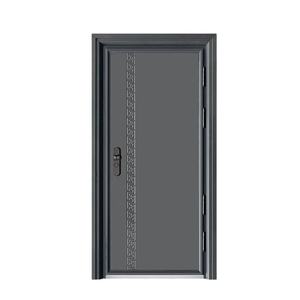 สูงแฟนซีสำเร็จรูปที่กำหนดเองหรูหราด้านหน้าทางเข้าประตูเหล็กการออกแบบป้องกันการโจรกรรมการรักษาความปลอดภัยประตูเหล็ก - Product Image 1