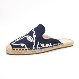 <span class=keywords><strong>Sandales</strong></span> d'extérieur pour femmes à motifs tendance, dessus <span class=keywords><strong>en</strong></span> <span class=keywords><strong>toile</strong></span> lumineuse, semelle intermédiaire <span class=keywords><strong>en</strong></span> chanvre, semelle extérieure <span class=keywords><strong>en</strong></span> caoutchouc antidérapante et respirante - Product Image 3