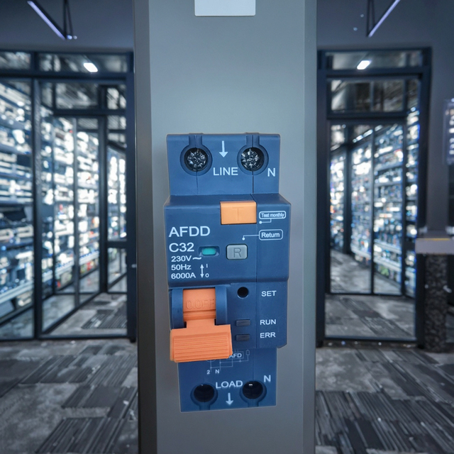 HONI Arc Fault Detection Device 4.5kA 6kA AFDD with MCB or RCBO Function 2-Pole Copper Din Rail Mount