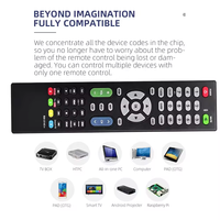Control Remoto Universal Multifunción RM-014S Compatible con Todas las Marcas de Televisores Inteligentes LCD/LED