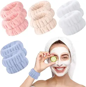 गर्म बेच चेहरा धो Wristbands कलाई तौलिए चेहरा धोने Microfiber स्पा के लिए बैंड Wristband