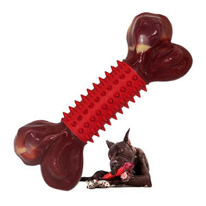 耐久性のある環境に優しい犬の噛むおもちゃ骨安全なバイト耐性歯ブラシスティックペットおもちゃ - Product Image 3