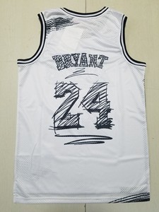 Maillots <span class=keywords><strong>de</strong></span> <span class=keywords><strong>basket</strong></span>-ball classiques brodés <span class=keywords><strong>de</strong></span> haute qualité pour hommes, America Men's 24 <span class=keywords><strong>Bryant</strong></span> Retro Jaune Or Violet Noir 24, avec logo - Product Image 3