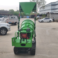 Mini-bétonnière sur chenilles auto-chargeante avec benne basculante, chenilles en caoutchouc, capacité 800L, mélangeur de ciment, offres spéciales, matériel de construction