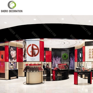Gama Alta |   Mueble de Exhibición Moderno <span class=keywords><strong>para</strong></span> Salón de Cosmética y Cuidado de la Piel, Mueble Comercial <span class=keywords><strong>para</strong></span> Almacenamiento de <span class=keywords><strong>Maquillaje</strong></span> y Productos de Belleza, Vitrina de Lujo <span class=keywords><strong>para</strong></span> Minoristas - Product Image 4