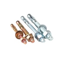 Anclaje de Cuña de Acero al Carbono Galvanizado con Rosca de 10 mm de Diámetro, Removible, de Alta Capacidad para Aplicaciones Metálicas, Modelo M6-36