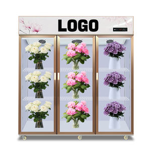 Exhibidor Refrigerado Comercial de 3 Puertas para Flores Frescas, <span class=keywords><strong>Nevera</strong></span> para Flores, Gabinete de Conservación de Frescura - Product Image 1