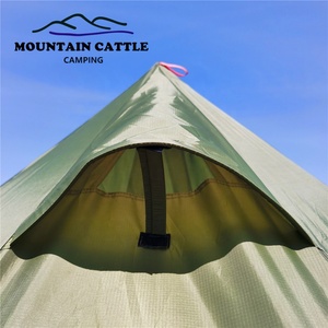 Mceto một lớp siêu nhẹ <span class=keywords><strong>Tipi</strong></span> Lều nóng TX400 cắm trại mùa đông tam giác thiết bị ba lô - Product Image 4