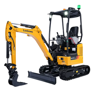 Miniexcavadora de orugas de acero Liugong 9017FZTS 9018F de 1.7 y 1.8 toneladas con motor Kubota o Yanmar, directamente de fábrica en China - Product Image 1