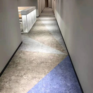 Baldosas autoadhesivas de vinilo de lujo de PVC de grano de mármol y madera LVT para suelo de bajo precio - Product Image 1