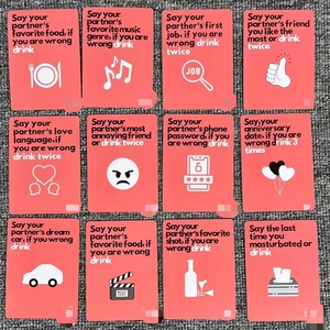Tarjetas de Juego de <span class=keywords><strong>Beber</strong></span> <span class=keywords><strong>para</strong></span> Adultos con Impresión a Todo Color Personalizada - Juego de Mesa Portátil <span class=keywords><strong>para</strong></span> Fiestas - Product Image 1