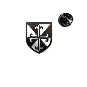 Yiwu Aceon, logotipo de equipo de Club de acero inoxidable, regalo de Iglesia, insignia de escudo hueco, broche de Pin de solapa cruzado <span class=keywords><strong>Domini</strong></span> de oración sagrada - Product Image 1