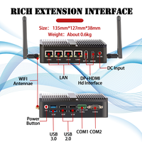 KTB 142 IPC barato pequeño ordenador Nuc Micro Pc Mini Pcs X86 Linux Intel Lake-N N95/N100/N200/N300 4 Nic Industrial Mini Pc