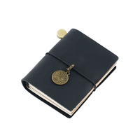 Caliente Mini cuaderno de cuero genuino cuaderno de viajero diario de viaje diario Retro Vintage hecho a mano cuero de vaca regalo viajero
