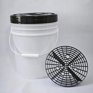 Seau en plastique <span class=keywords><strong>de</strong></span> 20 litres en gros avec couvercle Gamma et filtre – Seau transparent - Product Image 3