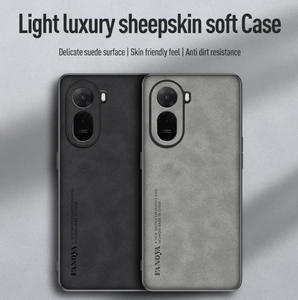 Custodia Protettiva Lusso in Pelle PU Effetto Pecora Anti-caduta Opaca Anti-urto per <span class=keywords><strong>Redmi</strong></span> A7 <span class=keywords><strong>Pro</strong></span>, Cover Rigida in Plastica Anti-shock - Product Image 2