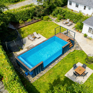 Customization Fiberglass Outdoor Above Ground Swimming Pool UV Resistant Quick Install Durable Backyard Garden - Product Image 6