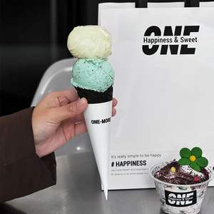 JN Vente en gros Gobelets à crème glacée biodégradables jetables en papier couché de 4oz 6oz personnalisés avec couvercles en forme de dôme pour expédition à usage industriel - Product Image 6