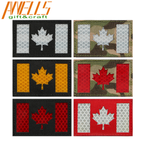 사용자 정의 Airsoft 보안 포스 IR IFF 적외선 반사 전국 패치 패브릭 통화 표시 이름 테이프 레이저 절단 꽃 모양 - Product Image 4