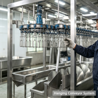 Ligne d'abattage de volailles mobile compacte, ensemble complet, machines de traitement modulaires pour poulet, canard, oie