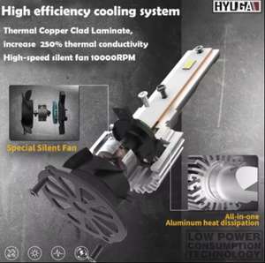 HM3ไฟหน้า LED H7ขนาดเล็กประสิทธิภาพสูง5735 CSP 6000K IP68กันน้ำ12V 3000ลูเมน30W ใหม่ - Product Image 5