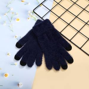 Gants tricotés chauds d'hiver, pour femmes, GLK121, <span class=keywords><strong>Mohair</strong></span>, vente en gros, collection - Product Image 2