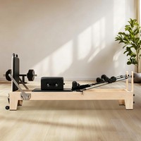 Système de poulies amélioré : Reformer de Pilates en bois d'érable de haute qualité et écologique avec un glissement ultra-lisse et silencieux
