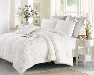 Comforter Boho chần bộ đồ giường nhẹ 3pcs Pom Pom Comforter mềm Jacquard Comforter với 2 gối trường hợp - Product Image 1