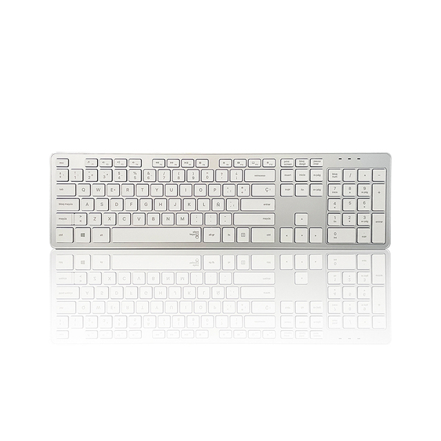 New Design Classic Slim Flat 2.4G Wireless Keyboard 104/105 Chocolate Keys Office Customized Layout Keyboard for Macbook KW-103D