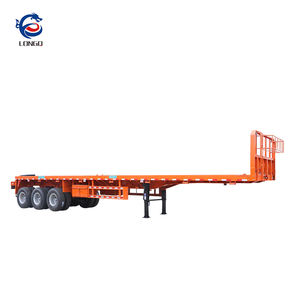 LONGQ di alta qualità 40ft doppio Combo telaio del rimorchio dello scheletro nuovissimo 40 piedi Tri asse <span class=keywords><strong>semirimorchio</strong></span> in acciaio - Product Image 3