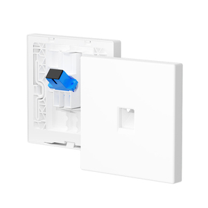 <span class=keywords><strong>Prise</strong></span> murale FTTH type 86, panneau <span class=keywords><strong>optique</strong></span> réseau SC Cat. Plaque murale pour 6 prises de téléphone <span class=keywords><strong>et</strong></span> câble informatique - Product Image 1