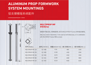 Регулируемый опорный стойка из высокопрочного алюминиевого сплава, современный дизайн, для опалубки, строительных лесов, отелей, офисных зданий - Product Image 6