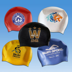 Bonnet de bain en silicone sans couture personnalisé avec logo OEM, conception étanche sans couture pour clubs et équipes de natation - Product Image 4