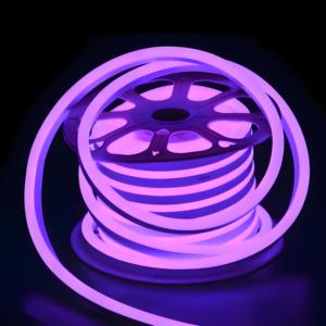 Haute luminosité 50m étanche IP65 violet couleur magique LED bande de lumière au néon corde souple Flexible pour chambre salon fête de jeu - Product Image 1
