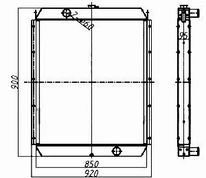 208-03-51111 di alta qualità tutto in alluminio <span class=keywords><strong>PC400</strong></span>-<span class=keywords><strong>5</strong></span> Komatsu escavatore radiatore - Product Image 2