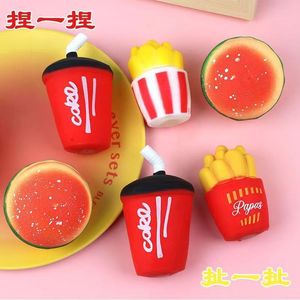 " Juguete antiestrés de simulación de comida: patatas fritas, cola y hamburguesa, para aliviar el estrés en adultos y niños, de liberación lenta. - Product Image 3