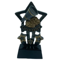 Dernier trophée de pom-pom girl personnalisé en résine 3D en récompense (pom-pom girl)
