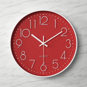 12-Inch Simple Mute Wall <b>Clock</b> – Hole-free Quartz <b>Clock</b>, Non-Ticking <b>Digital</b> Wall Watch for Living Room, Bedroom, Kitchen, Offic - Product Image 4