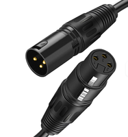 Hochwertiges, maßgefertigtes 3-poliges Kabel (Stecker-Stecker), vergoldet, PVC, für Computerlautsprecher, Monitore, Mikrofone und Projektoren